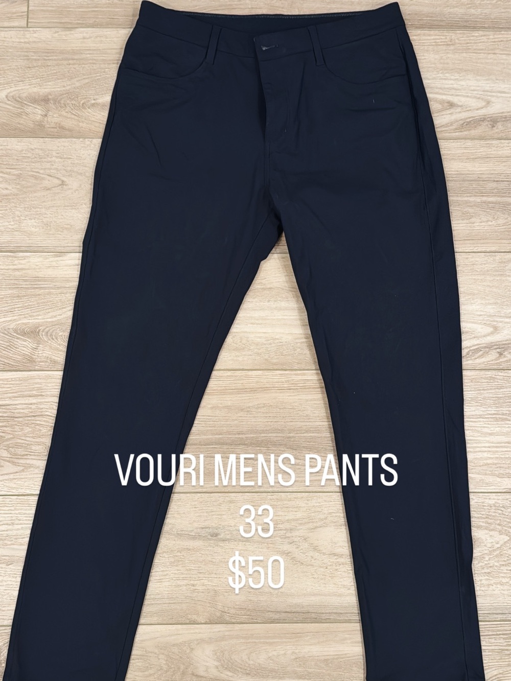 VOURI Men's Pants - Navy Blue